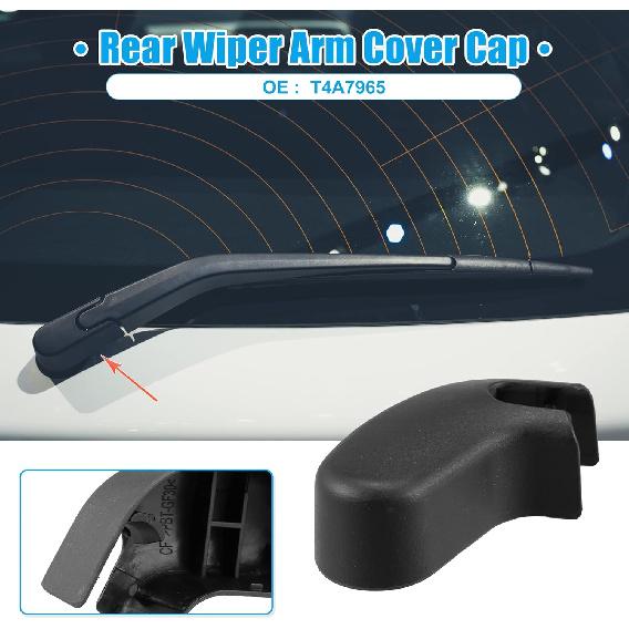 ACROPIX Rear Windshield Wiper Arm Nut Cover Cap Fit for Jaguar F-Pace - Pack of 1 Black
