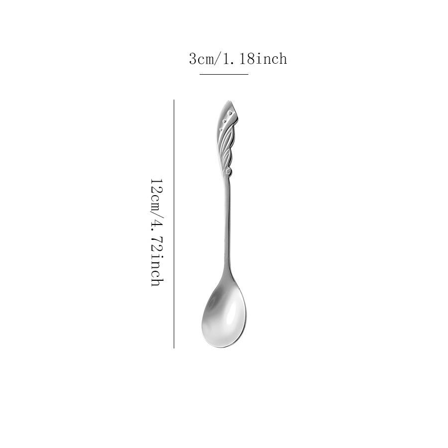 Exquisite Gold & Silver Stainless Steel Dessert and Coffee Spoon Gift Set