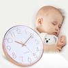 12inch Silent Wall Clock Digital Non Ticking Round Clock Wall Hanging Clock for Office Living Room