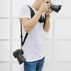 Release Double Shoulder Harness Soft Pad Decompression Foam Strap Belt for Canon for 2 Cameras Digital DSLR Strap
