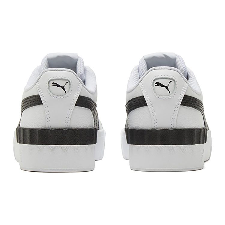 Puma Carina Lift Two-Layer Leather Casual Comfortable Low-Top Sneakers Women sneakers Black White Gray 373031-16