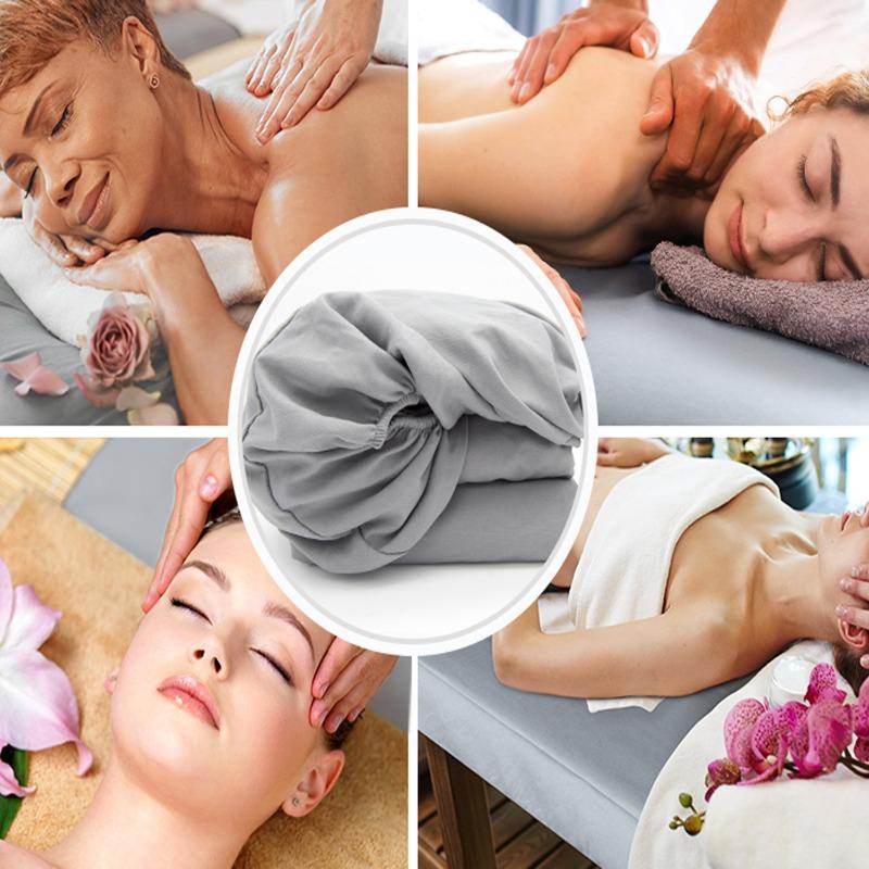 6FT Milk Silk Elasticity Massage Table Cover Antifouling Beauty Salon SPA Massage Table Cover Fitted Replacement Bed Sheet