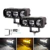 Dual Color Lights Super Bright Headlights Waterproof Three-eye Lens  Trucks