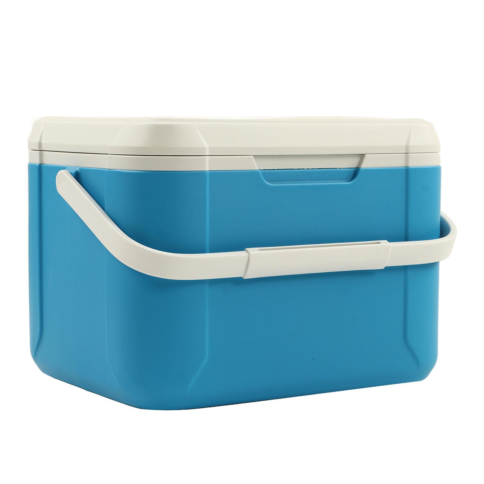Cooler Box 18L Portable Ice Drinks Food Cooler Freezer Box with Handle for Outdoor Camping