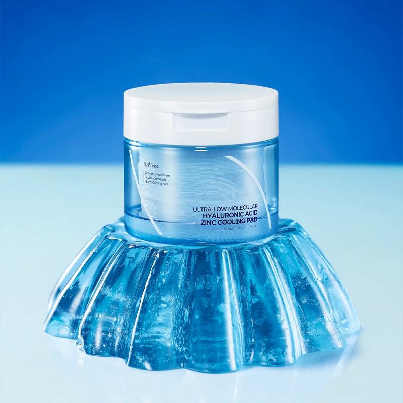 [ISNTREE] Ultra-Low Molecular Hyaluronic Acid Zinc Cooling Pad 150ml 60EA