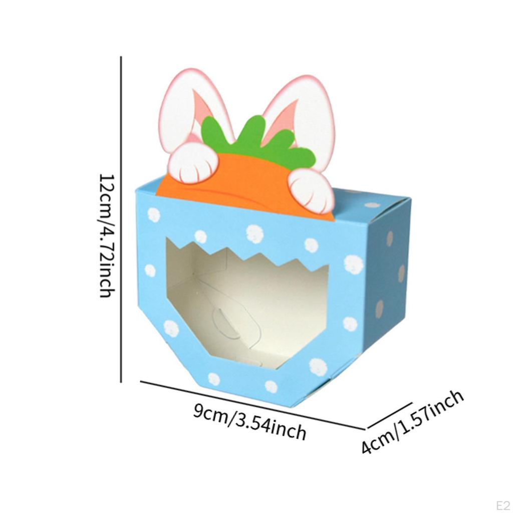 10 Pack Foldable Candy Boxes for DIY Projects, Cardboard Gift Packaging Events