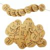 100pcs Round Kraft Paper Gift Tags Baking Printed Tag Celebrating Labels Handmade Wedding Party Decoration Packaging Hang Paper