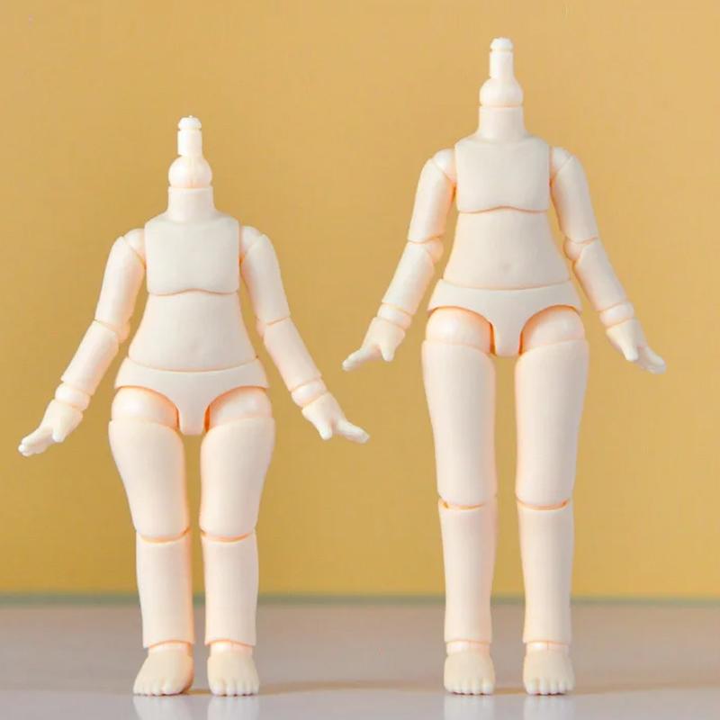 9.6cm 11CM Moveable Joints Doll toys YMY body suitable for GSC head ob11 1/12BJD doll body spherical joint doll toy hand set