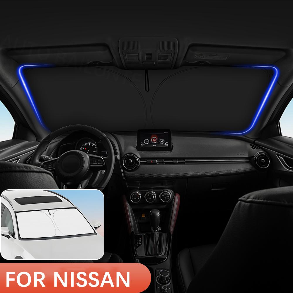 Pro Nissan X-TRAIL Altima Rogue Kryt sluneční clony na čelní sklo auta Sluneční clona na přední okno Clona Ochrana interiéru vozu proti UV záření
