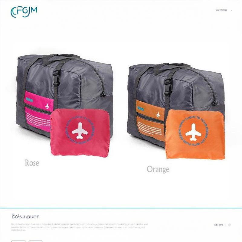 Waterproof Travel Bag Large Capacity Tear Resistant Nylon Folding Unisex Luggage Handbag for Family Vacation Short Trips