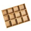 12 Grids Action Figure Wooden Storage Shelf Figure Wood Shadow Box Shelf Organizer for Bedroom