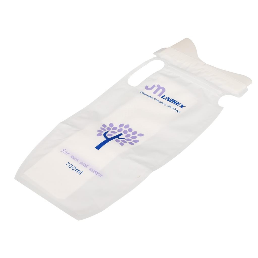 12pcs 700ML Disposable Urine Bags Portable Effective Sealing Folding Unisex Urine Bag