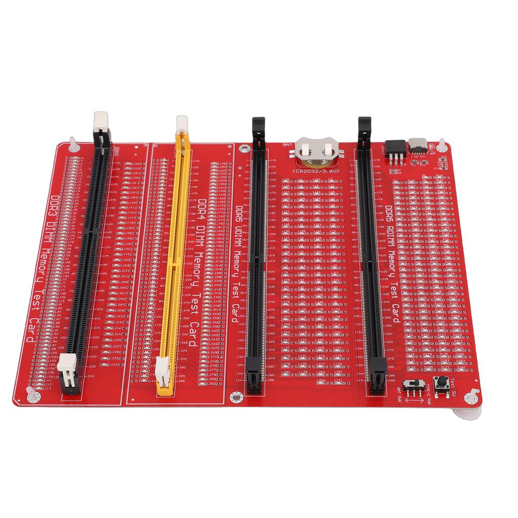 4 in 1 RAM Memory Tester Card Desktop Computer DDR3 DDR4 DDR5 UDMM DDR5 RDIMM Diagnostic Analyzer with Light