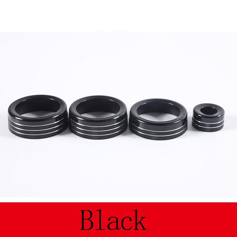 For Jaguar F-TYPE 2013-2026 Aluminium alloy Center Console Air Conditioner Volume Knob Switch Circles Trim Interior Accessories