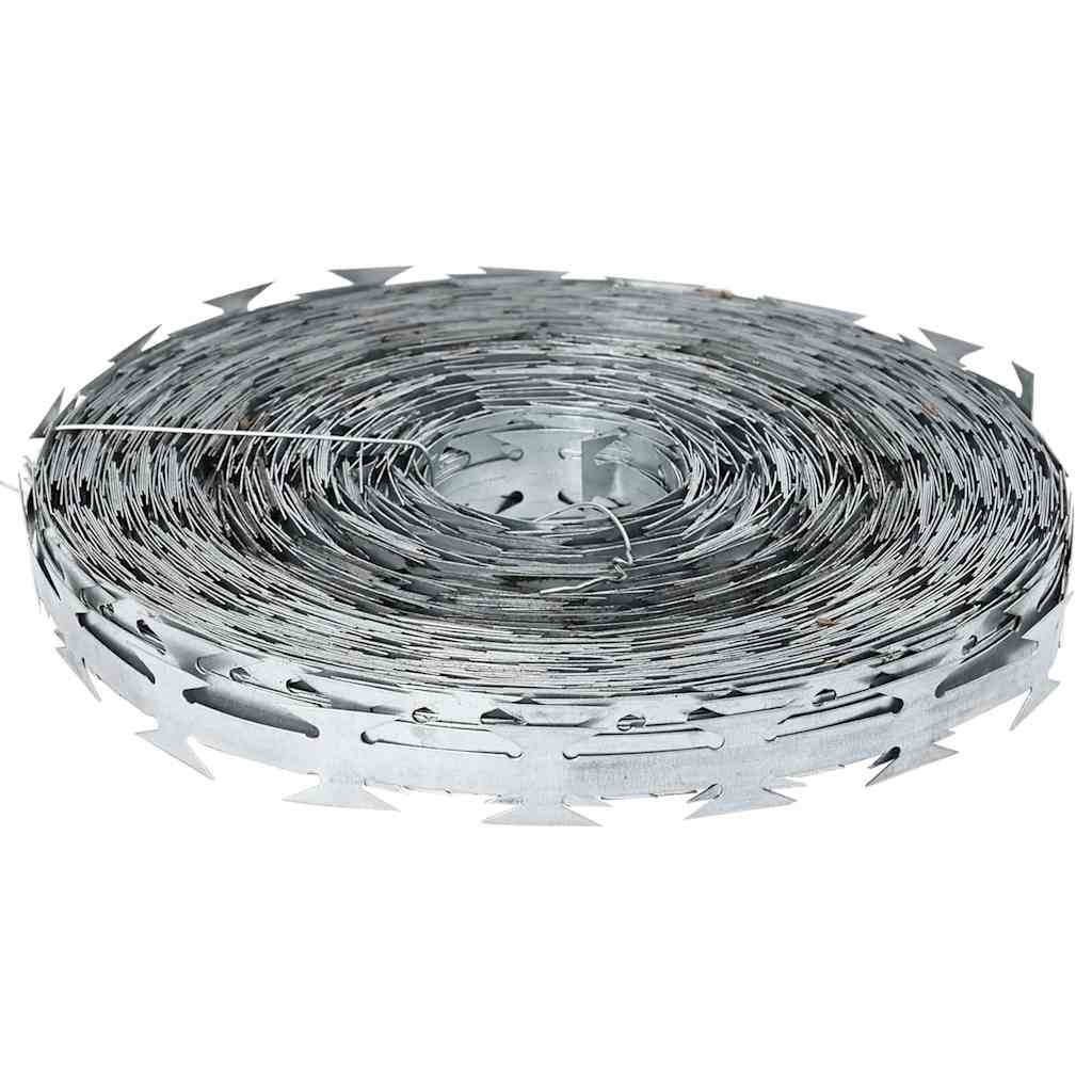 Razor Wire Silver 5000 x 1.9 cm Galvanized Steel