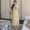 2026 Summer Floral Korean Style Mid-Length Loose Maternity Dress