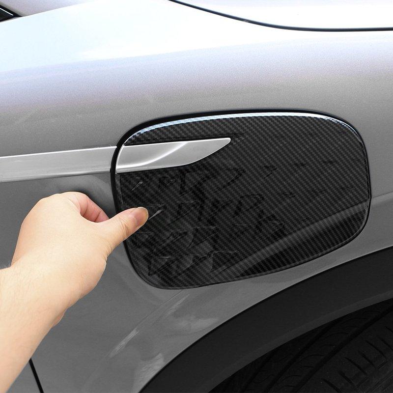 Car Upgrade For BYD Atto 3 -2024 Carbon Fiber Charging Port Fuel Tank Cover Trim Decorative Sticker Exterior Car Styling