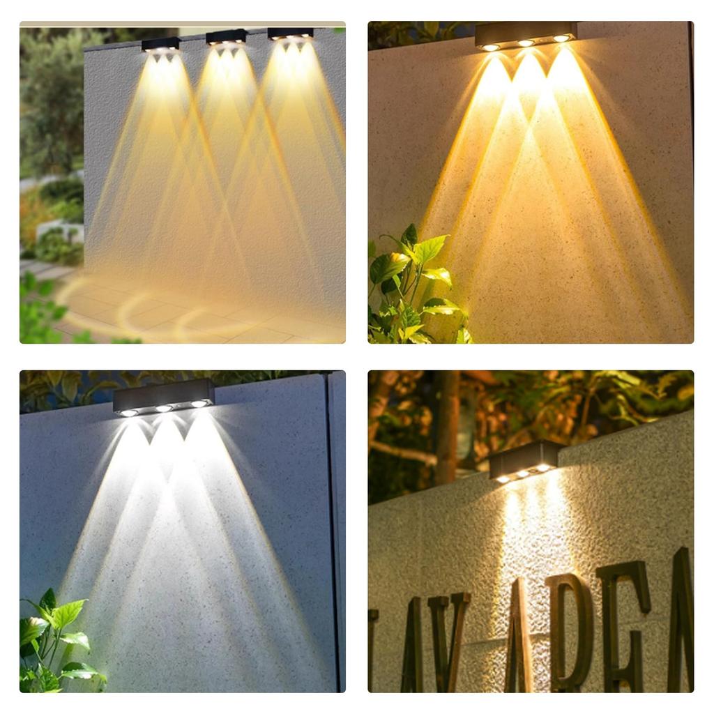 DODOGOD Solar Outdoor Fence Garden LED Solar Nameplate Indicator Entryway Gatepost Solar Easy Suitable for 1 Light, Light, Light, Light, Light, Light,