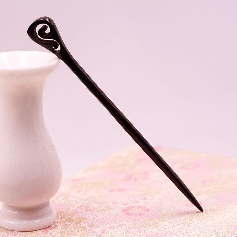Klassische grüne Sandelholz Ebenholz Haarnadel: Antikes chinesisches Hochsteckfrisur-Accessoire Geschenk Approximately 18 cm