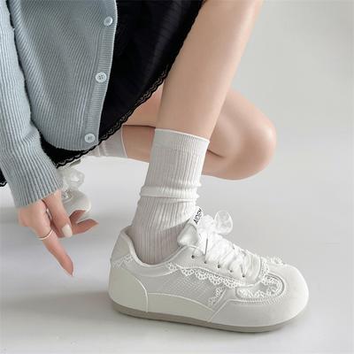 Sügisesed Naiste Baleriinad Uus Mood Vintage Vabaajajalatsid Mood Mittepõrandakatte Retro Pits Hingav Õues Vabaaja Jalats