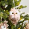 Sled Mouse Xmas Tree Pendants Cartoon Christmas Doll Pendant Cute Simulation Owl Ornament  Gift