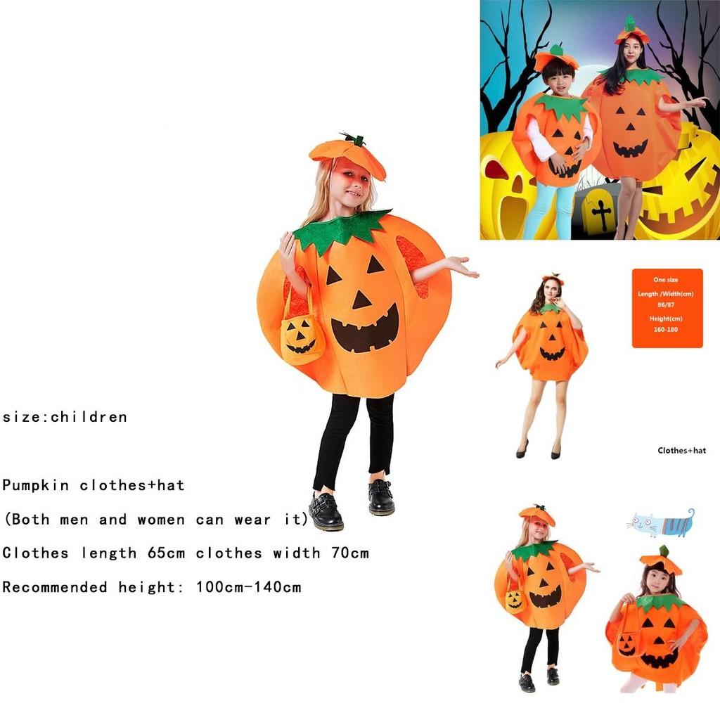 Halloween Pumpkin Costume Adult Parent-child Clothing Cosplay Fancy Dress Party