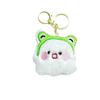 Cute Cartoon Frog Plush Dog Doll Pendant Girl Heart Bag Decorative Beads Chain Keychain Accessories