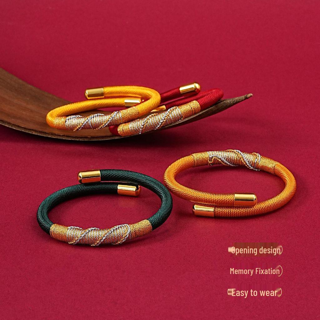 2026 Year of the Horse Panlong Knot Ninefold Kasyapa Blessing Handwoven Tibetan-Style Bracelet