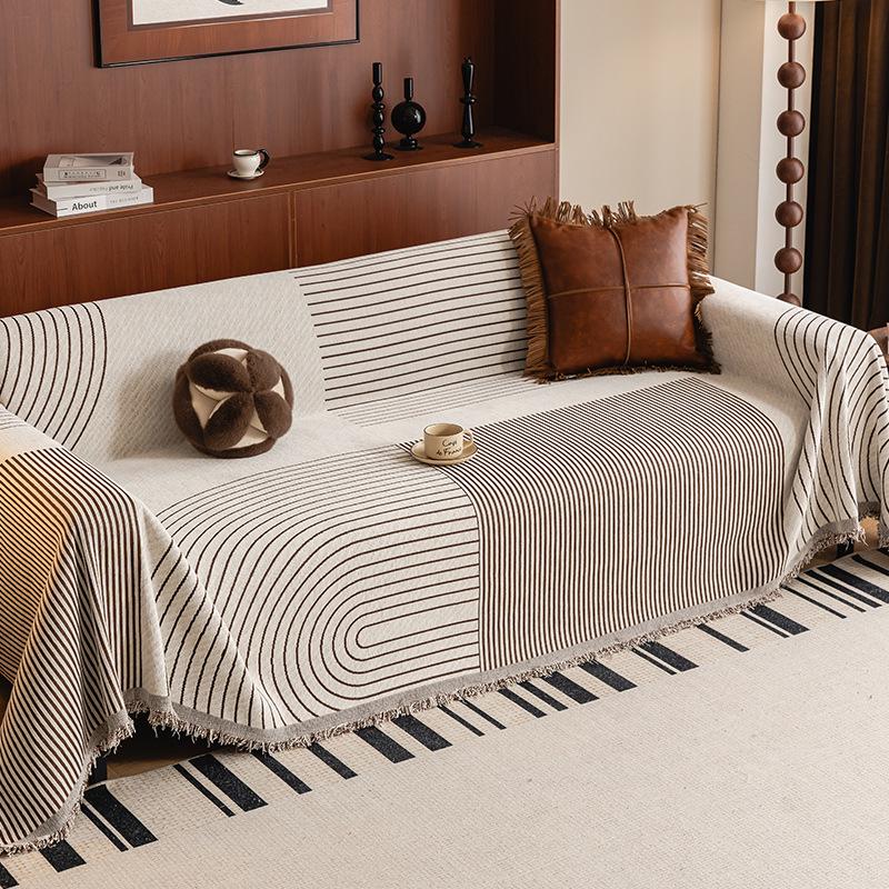 Luxurious Non-Slip Summer Chenille Sofa Cover - Dust-Resistant Full Wrap Pad