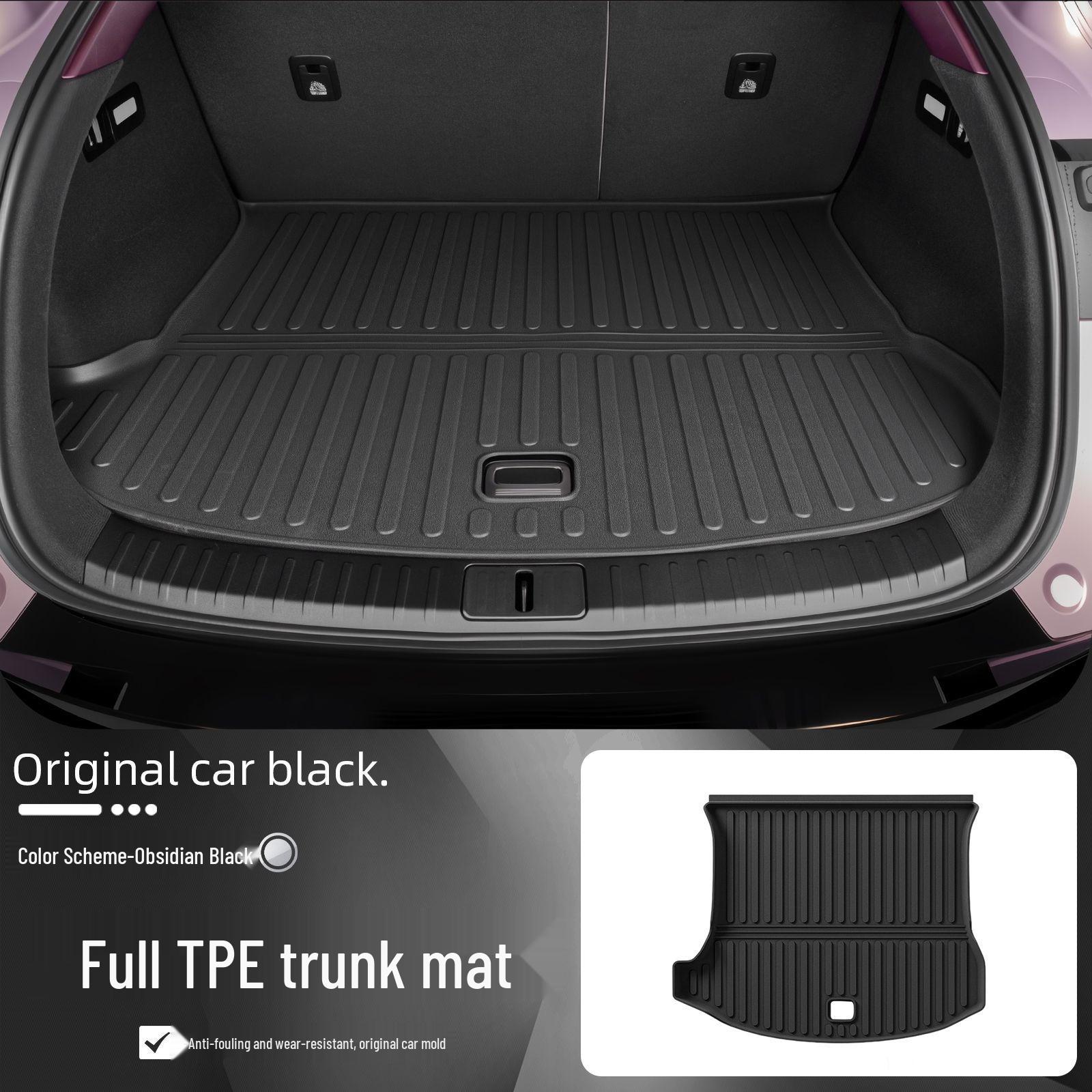 Compatible TPE Trunk & Backrest Mat for Xiaomi SU7/YU7 - Waterproof Car Interior Accessory For YU7 чёрный