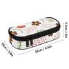 Pen Case Organized Storage 300D Polyester Smooth Zipper with Main Pocket Mesh Layer and Removable Pen Divider for Students