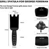 XYK Grill Spatula Scraper for George Foreman Indoor Grills and Other Indoor Grills with Grooves, Heat Resistant Cleaner Tool, Comfortable Grip