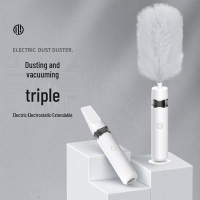 Automatic Retractable Electrostatic Feather Duster & Handheld Vacuum Cleaner