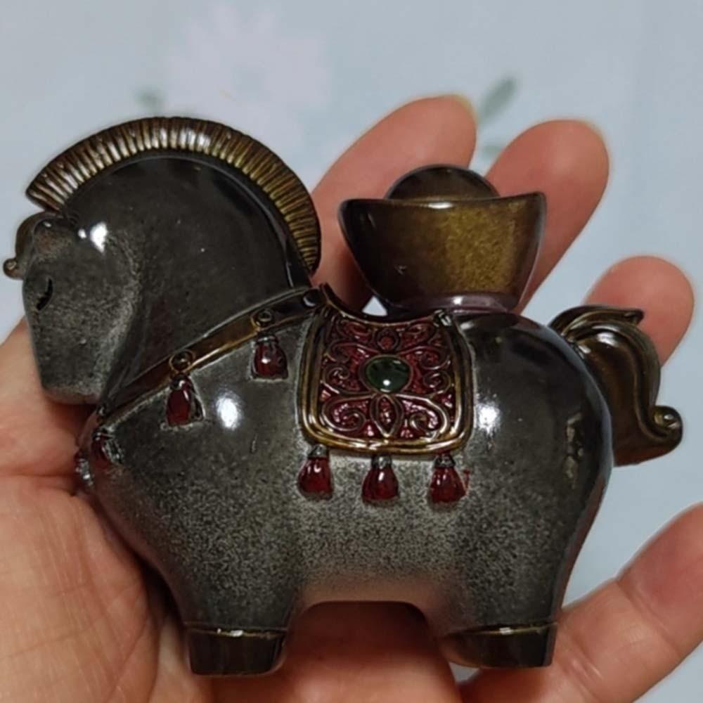 Draaibaar Resin Veulenbeeldje De Thee Bedankjes Kleurveranderend Paard Ornament Display Decoratie