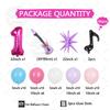 66pcs Pop Music Guitar Party Balloon Set, Rose Red Digital & Purple Guitar & Supernova & Black Musical Note & Star Balloon
