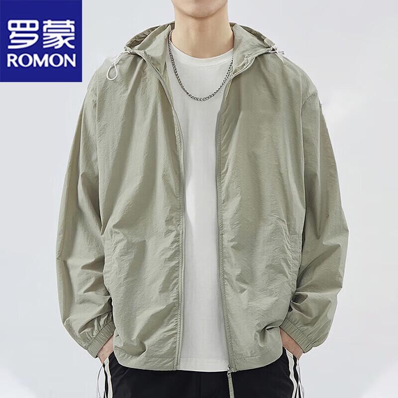 Romon Men's Hooded Sun Protection Jacket