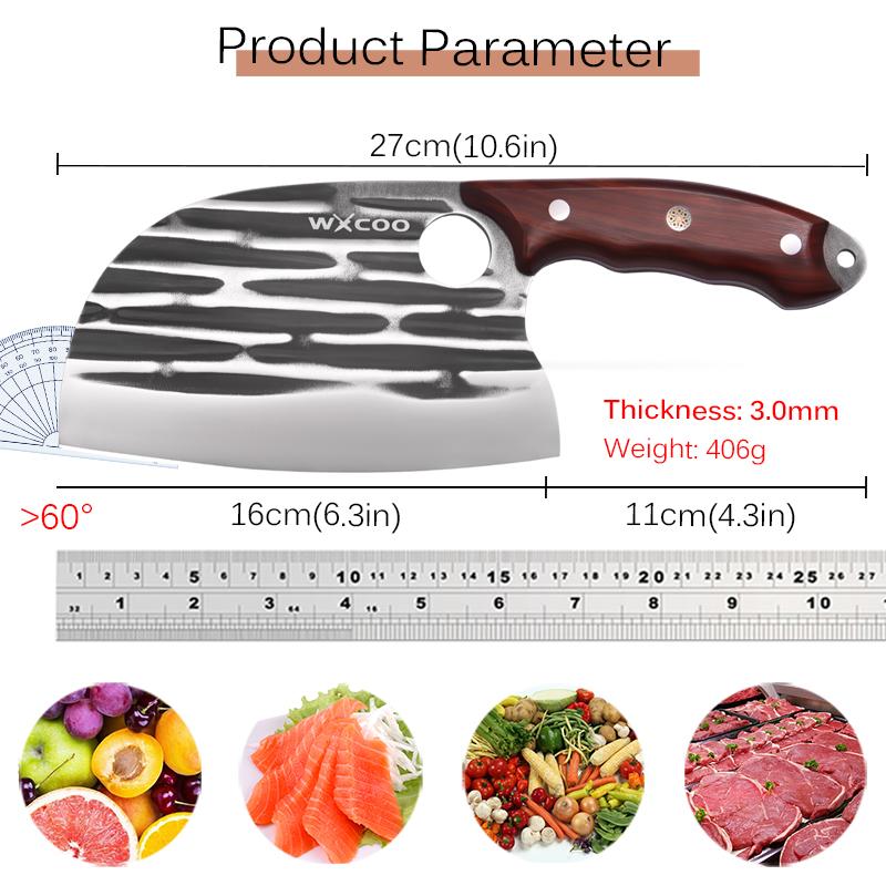 Professional Handmade Boning Knife Kitchen Knives Meat Cleaver Stainless Steel Knife sharpener Chef Knife Cleaver