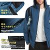 Men's Rain Suit Top and Bottom Set Blue XL Motorcycle Wear Outdoor Golf