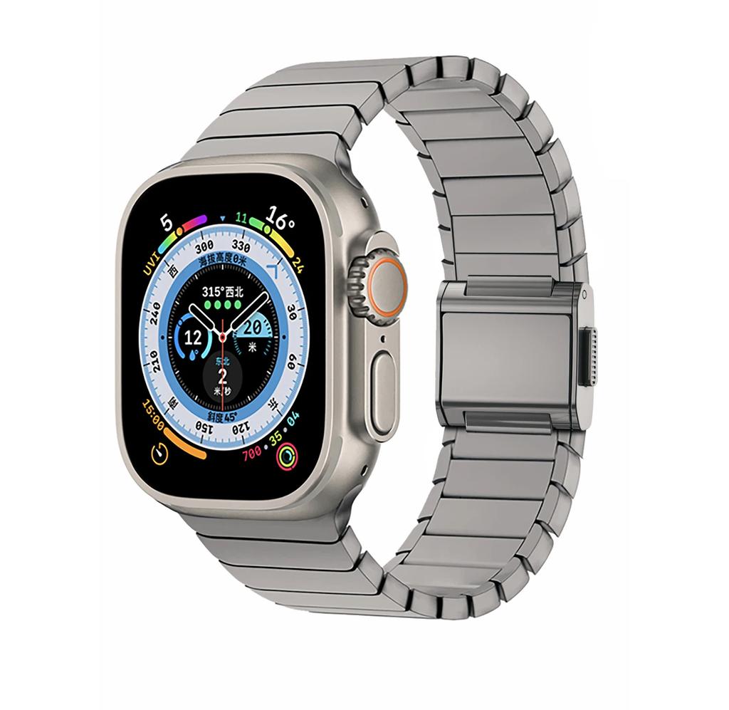 Titanium Metal Strap for Apple Watch Ultra 3 2 49mm 46mm 45mm 44mm Magnetic Buckle Wristband iWatch 11 10 9 8 7 6 5 4 SE 3 Band