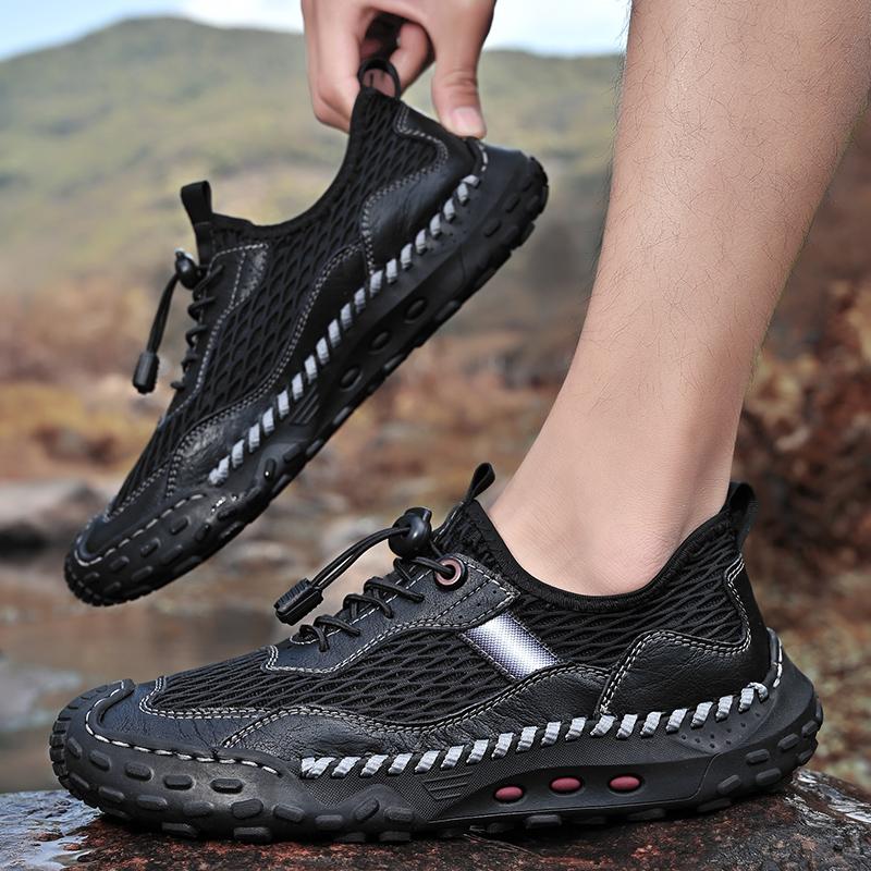 Modă 2024 Pantofi Bărbați Respirabili pentru Drumeție Anti-Alunecare Pantofi Casual Bărbați Ușori Pantofi Sport de Antrenament Decupați Pantofi de Conducere Fashion pentru Bărbați de Exterior