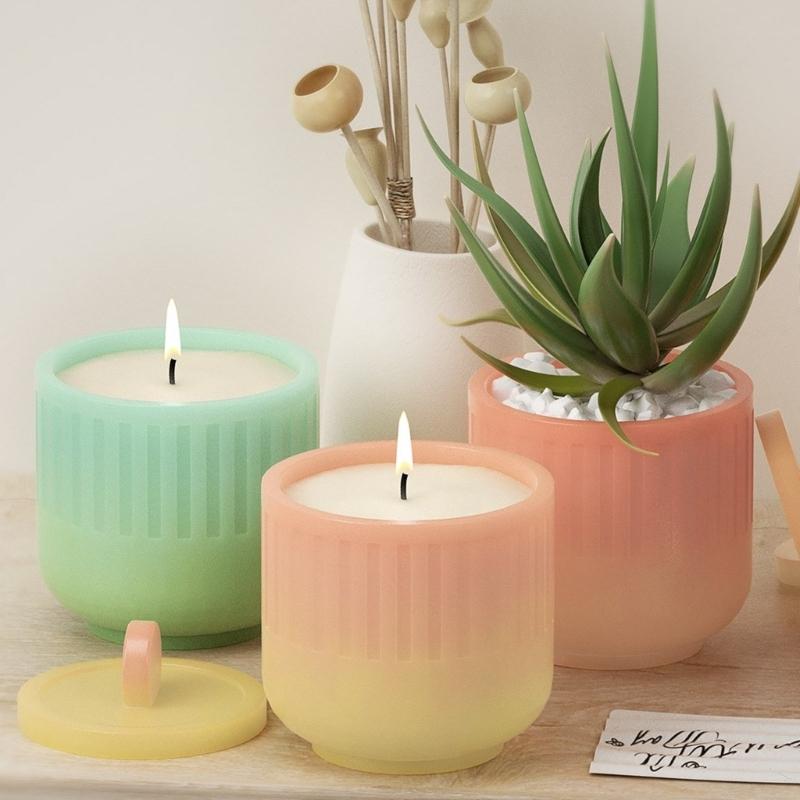 Silikonová úložná forma Formy na šperkovnici Formy na skladování forem na pryskyřice Formy s víkem Formy na pohár na svíčku pro kutily