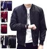 Arrival Spring Autumn Men Jackets Solid Fashion Coats Male Casual Slim Stand Collar Bomber
