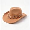 Popular chain accessories Western cowboy hat peach heart top versatile cowboy hat fashion trend new cowboy hat