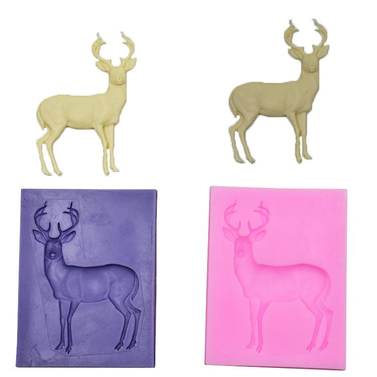 Christmas Reindeer & Snowflake Silicone Mold for Cake Decoration & DIY Baking