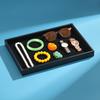 Impact-resistant Velvet Surface Jewelry Display Tray For Rings Bracelets And Watches Jewelry Trays