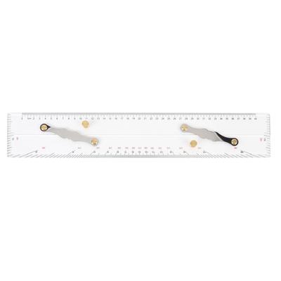 450mm Marine Navigation Parallel Ruler High Transparency Acrylic Nautical Sea Chart Plotting Tool