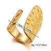 Vintage Stainless Steel Starfish Leaf Daisy Flower Wide Finger Rings For Women Men Punk Bone Honeycomb Irregular Ring Jewelry