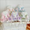 Handmade Lolita Doll Rabbit Bag Cute Bow Pearl Chain Messenger Bag for Girls