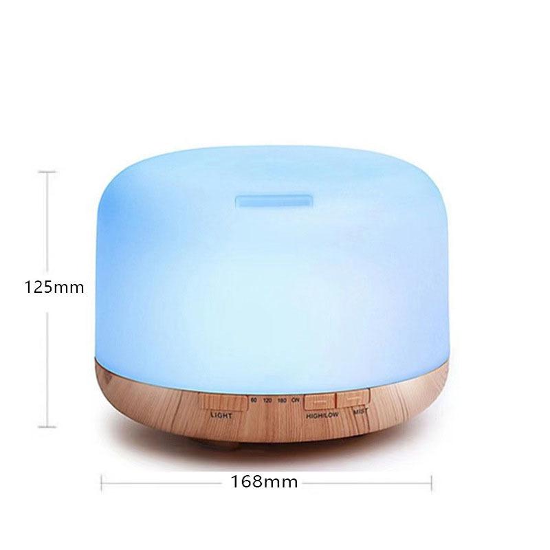 500ML Ultrasonic Air Humidifier & Aroma Diffuser - Muji Style, USB, Large Capacity