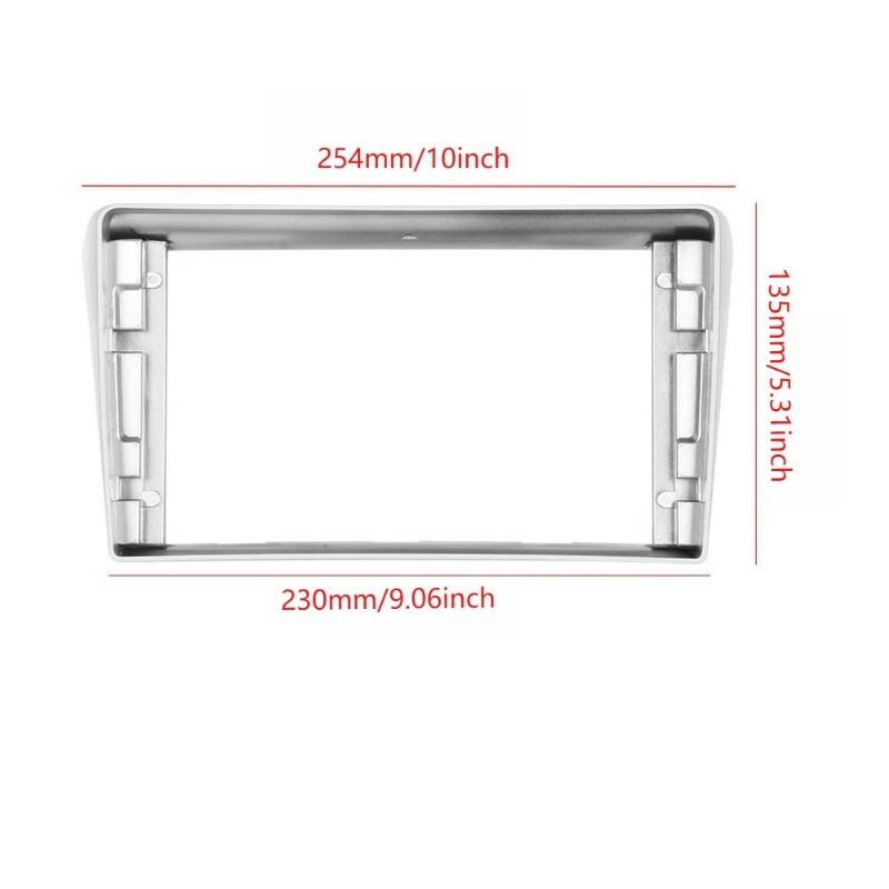 Car Fascia for TOYOTA AVENSIS(9INCH, Silvery)2002-2008 Car Radio Frame Android Navigation Panel Frame Dashboard Kit